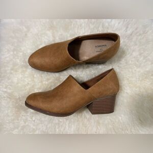 Sonoma Women's Tan Block Heel Mules